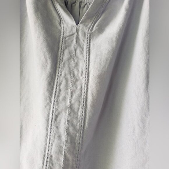 Uniqlo Light Blue Blouse Linen Blend - Picture 3 of 8